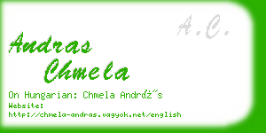 andras chmela business card